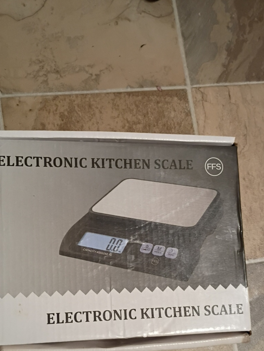 Electronic Kitchen Scale - Black and Silver